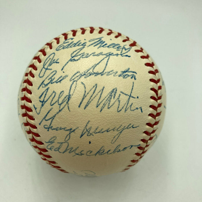 MINT 1950 St. Louis Cardinals Team Signed Baseball Stan Musial PSA DNA COA