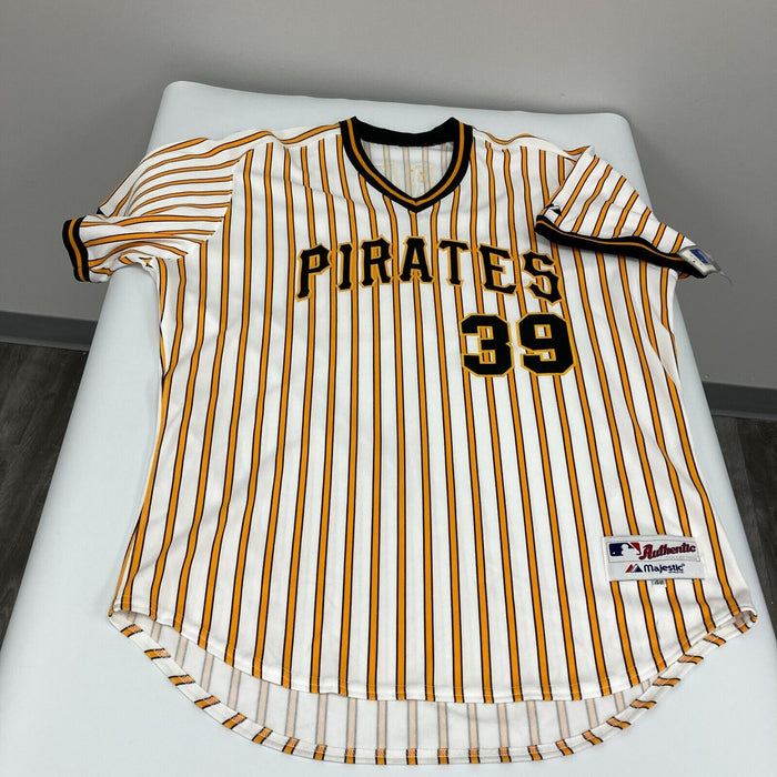 Dave Parker Signed Authentic Pittsburgh Pirates Game Model STAT Jersey JSA COA