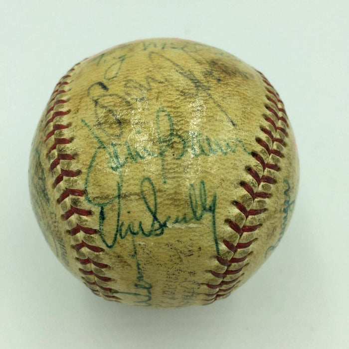 1966 Los Angeles Dodgers Team Signed Baseball Sandy Koufax Vin Scully JSA COA