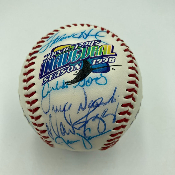 1998 Tampa Bay Devil Rays Inaugural Season Team Signed Commemorative Baseball