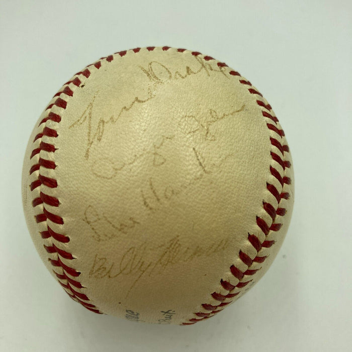 1941 Brooklyn Dodgers National League Champs Team Signed Baseball JSA COA