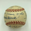 Beautiful Philadelphia A's Team Signed Baseball Connie Mack Al Simmons JSA COA