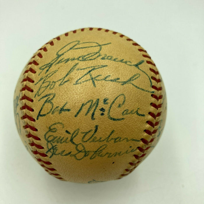 1948 Chicago Cubs Team Signed National League Ford Frick Baseball JSA COA