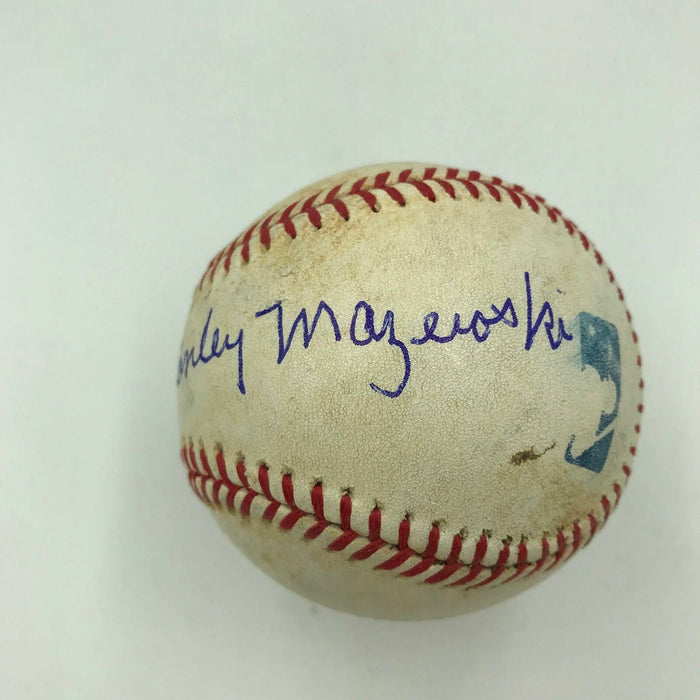 William Stanley Bill Mazeroski Full Name Signed Game Used MLB Baseball JSA COA