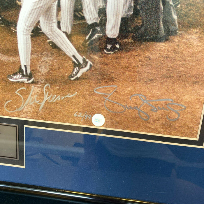 1999 Yankees W.S. Champs Team Signed 16x20 Photo Derek Jeter Mariano Rivera JSA