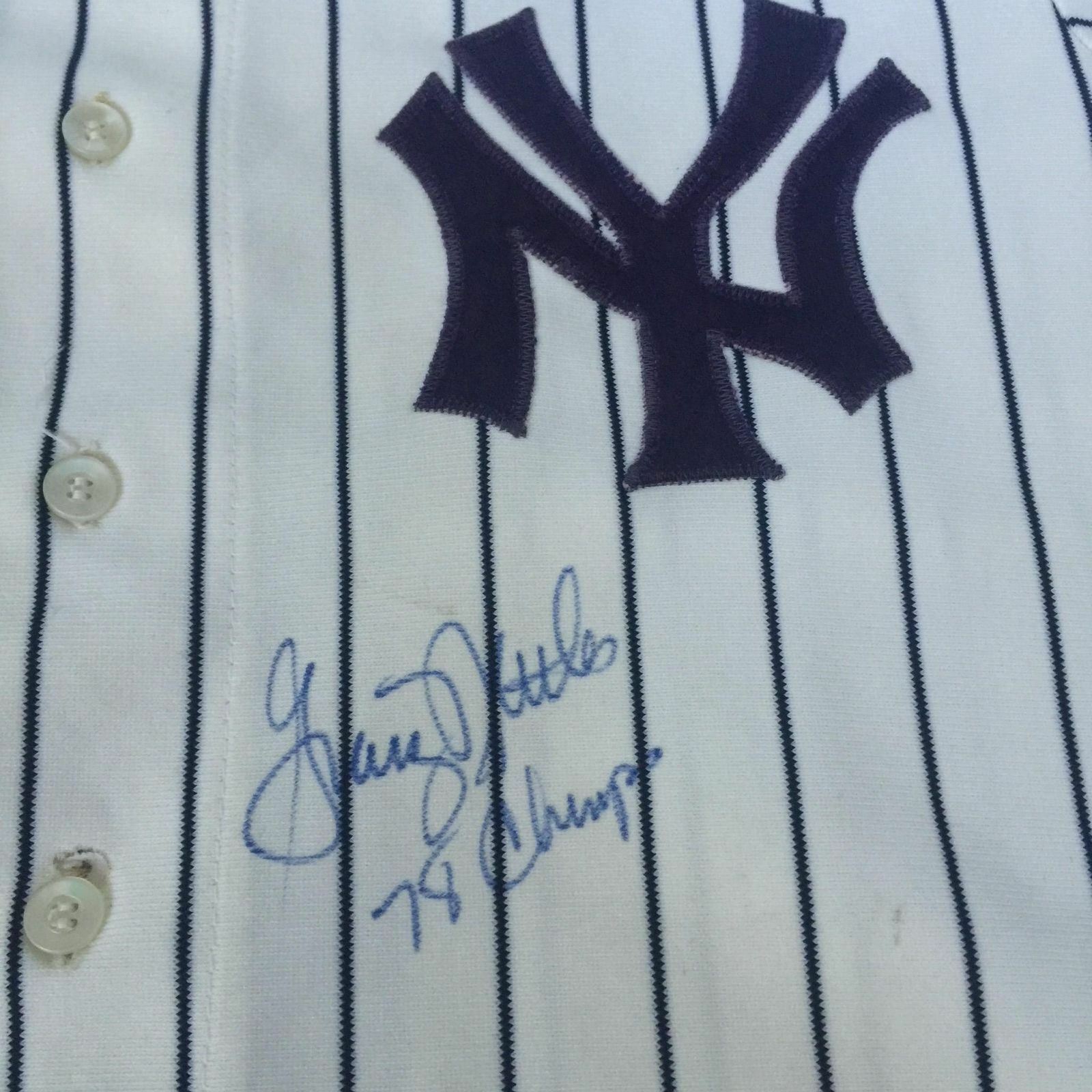 Rare 1975 Bobby Murcer Signed New York Yankees Game Used Home