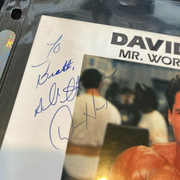 David Hawk Bodybuilder Mr. World Mr. USA Signed Autographed 8x10 Photo