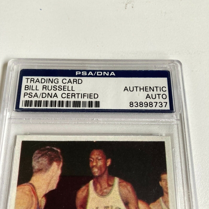 1957 Topps #77 Bill Russell Signed Autographed RP Rookie Card RC PSA DNA
