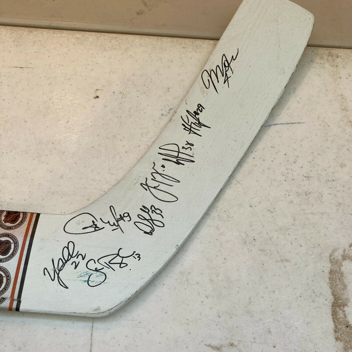 1991–92 San Jose Sharks Inaugural Season Team Signed Goalie Stick JSA COA