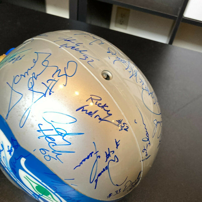 1990 Seattle Seahawks Team Signed Full Size Helmet 30+ Signatures With JSA COA