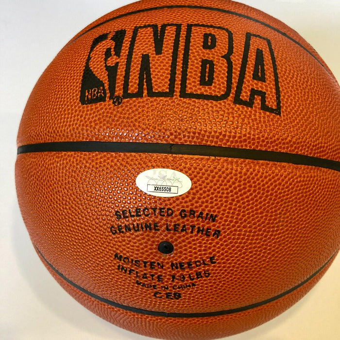 1976-77 Portland Trail Blazers NBA Champs Team Signed Basketball UDA JSA COA