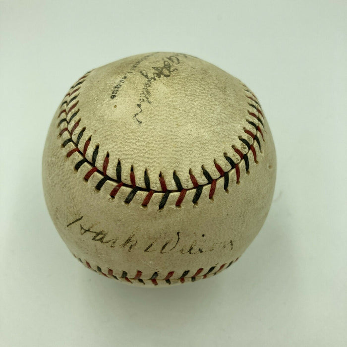 The Finest Hack Wilson Single Signed 1930 National League Baseball PSA DNA COA