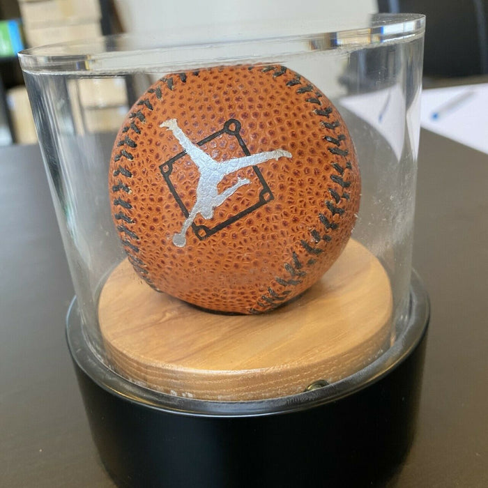 Michael Jordan Signed Nike Basketball Style Baseball UDA Upper Deck Authentic