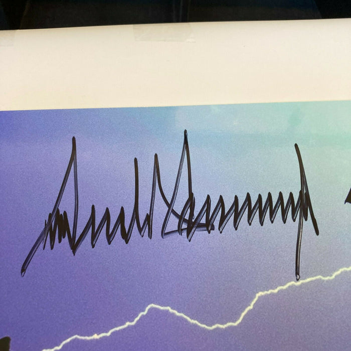 President Donald Trump Full Name Signed Large 20x30 Air Force One Photo JSA COA
