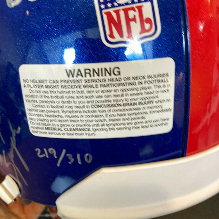 2007 New York Giants Super Bowl Champs Team Signed Full Size Helmet Steiner COA