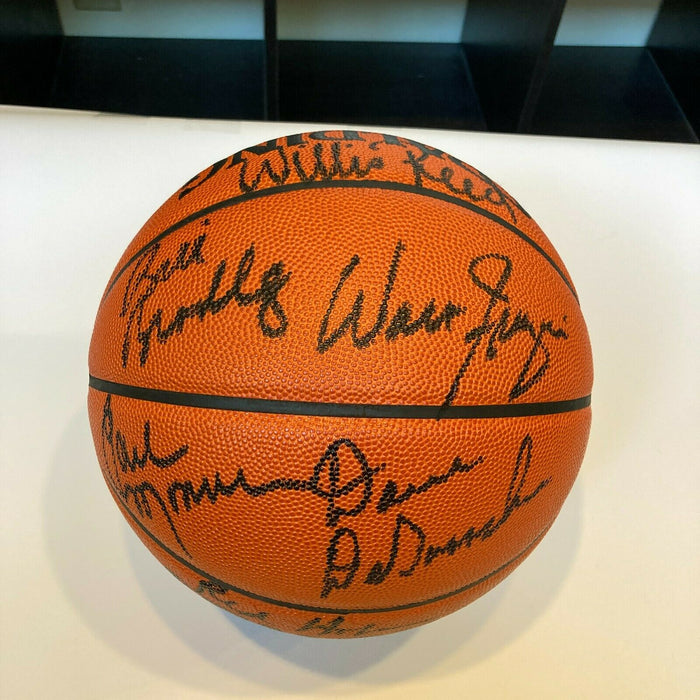 1969-1970 New York Knicks NBA Champs Team Signed Spalding Basketball UDA COA