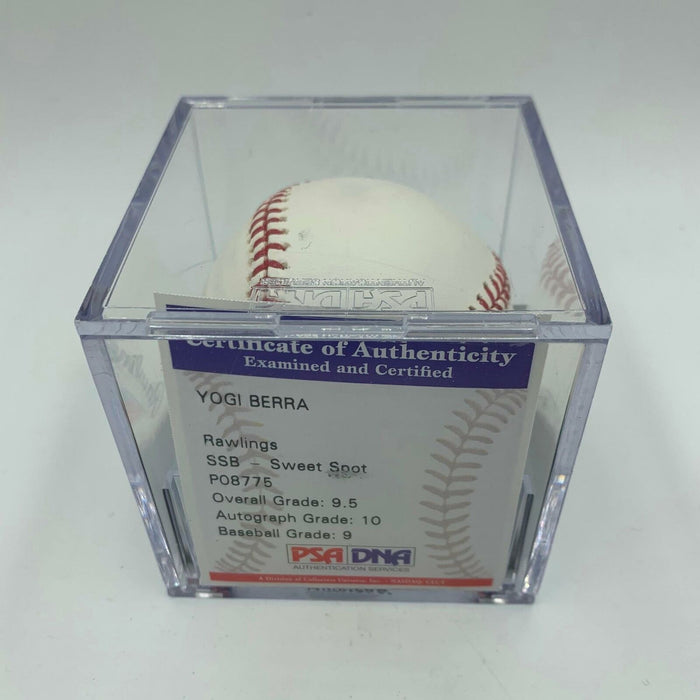 Yogi Berra Signed Major League Baseball PSA DNA Graded MINT 9.5 10 Auto