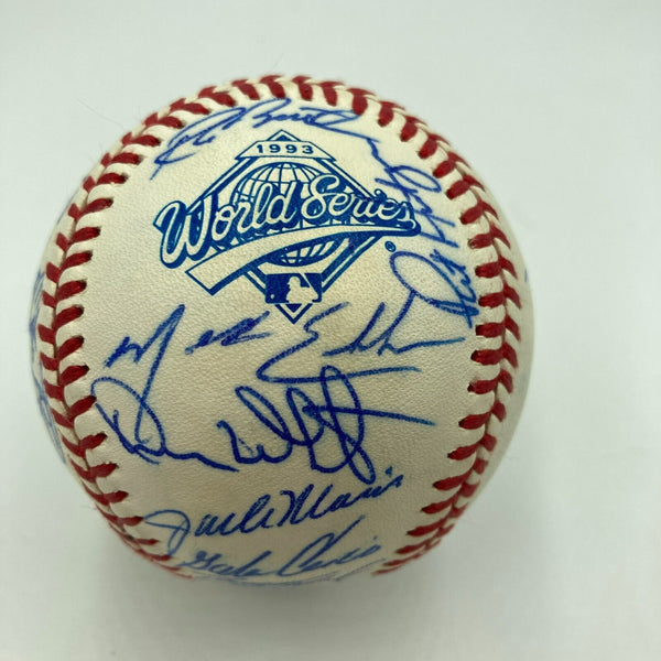 1993 Toronto Blue Jays World Series Champs Team Signed W.S. Baseball J —  Showpieces Sports