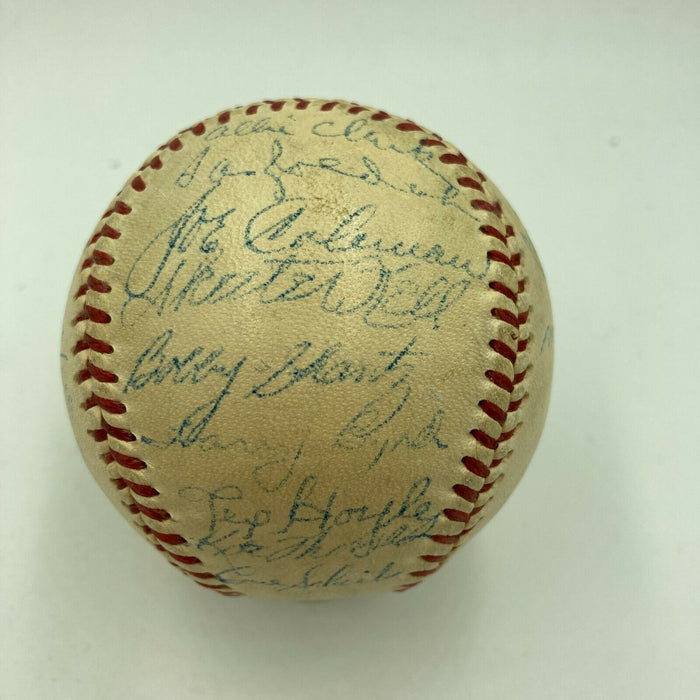 Connie Mack 1950's Philadelphia Athletics Team Signed Baseball With JSA COA