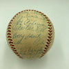 Connie Mack 1950's Philadelphia Athletics Team Signed Baseball With JSA COA