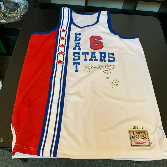 Rare Dr. J Julius Erving Signed Inscribed 1980 All Star Game Jersey #1/6 JSA COA