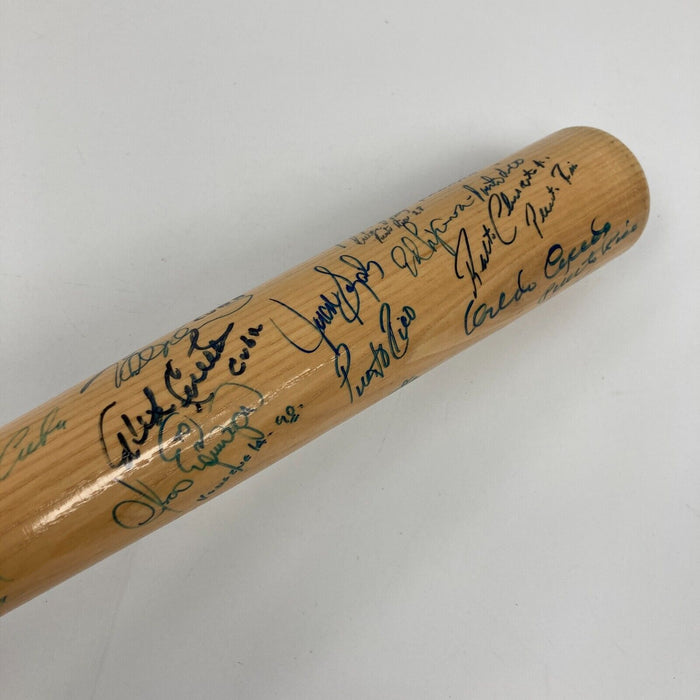 Rare Latin American Legends Multi Signed Baseball Bat 30+ Sigs JSA COA