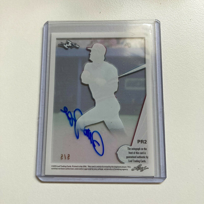 2015 Leaf Pete Rose Auto #5/5 Signed Autographed Baseball Card
