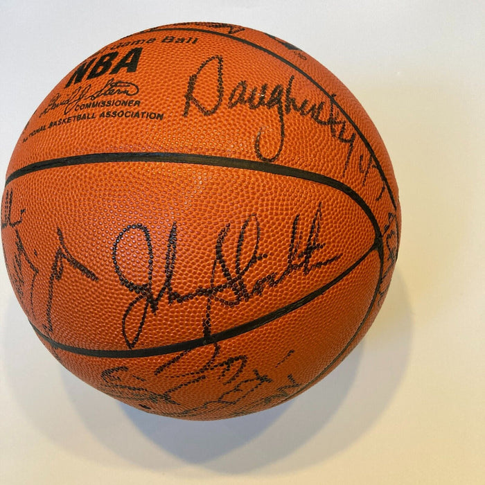 1989 NBA All Star Game Multi Signed Spalding NBA Game Basketball Beckett