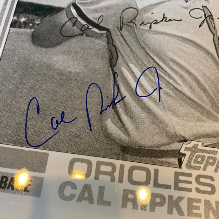 Rare Cal Ripken Jr. Rookie Signed 1982 Topps Traded RC 8x10 Photo PSA DNA MINT 9
