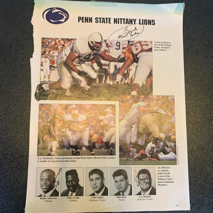1994 Penn State Nittany Lions National Champions Team Signed Program Page