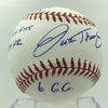 J.T Snow Signed Heavily Inscribed Stat Baseball MLB AUTHENTICATED