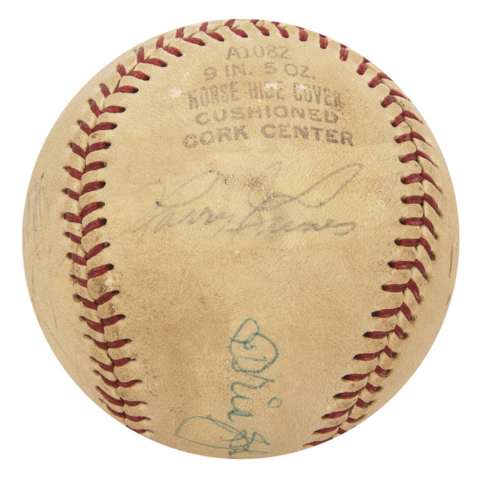 Beautiful Tris Speaker Sweet Spot Signed Autographed Baseball With Beckett COA