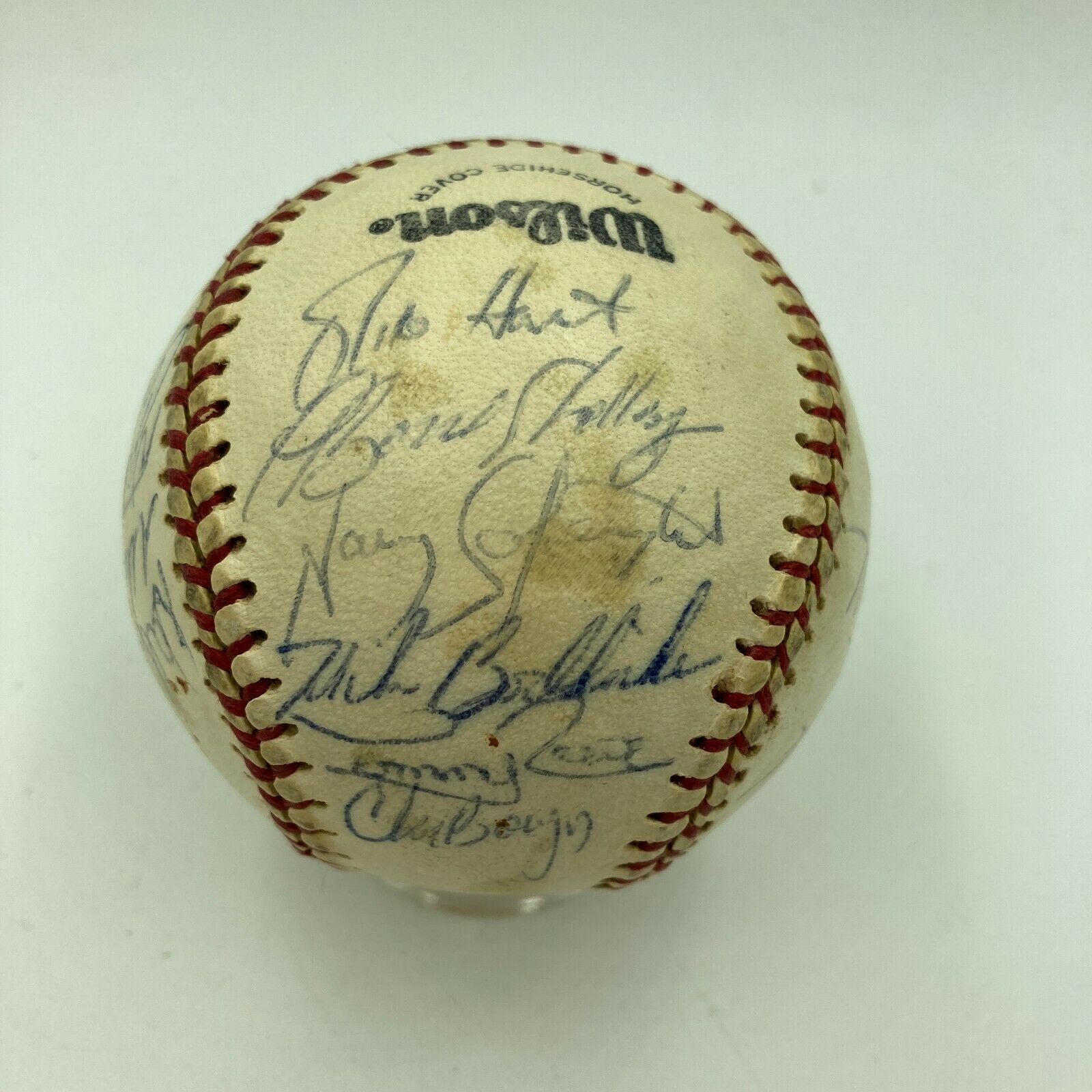 Lot Detail - 1981 Rochester Red Wings Team Signed Baseball (19 Signatures)  With Cal Ripken Jr.