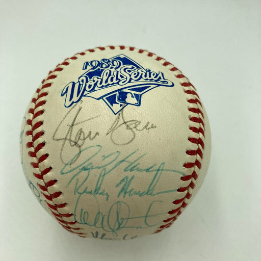 1989 Oakland A's Athletics World Series Champs Team Signed WS Baseball JSA COA