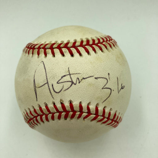 Stone Cold Steve Austin Signed National League Baseball With JSA COA WWE