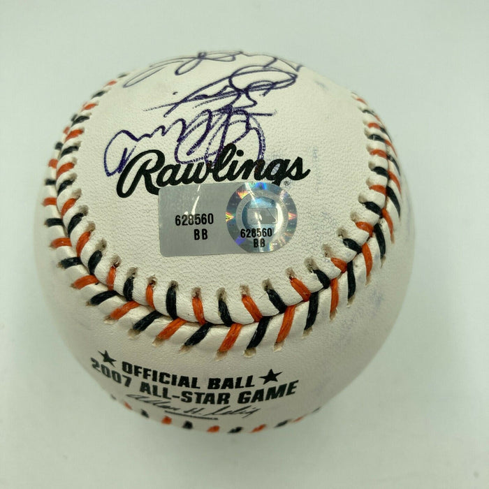 2007 All Star Game Signed Baseball Ichiro Suzuki Justin Verlander MLB Hologram