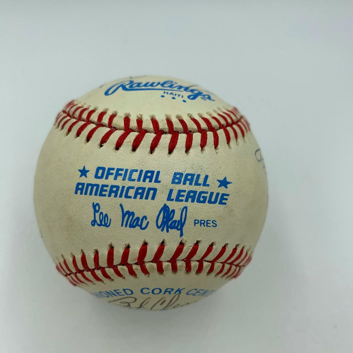 1985 California Angels Team Signed Autographed American League Baseball