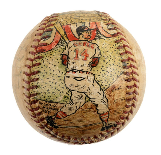 1964 St. Louis Cardinals World Series George Sosnak Folk Art Signed Baseball