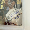 1997 Press Pass Double Threat Tim Duncan David Robinson ROOKIE AUTO 71/100 PSA