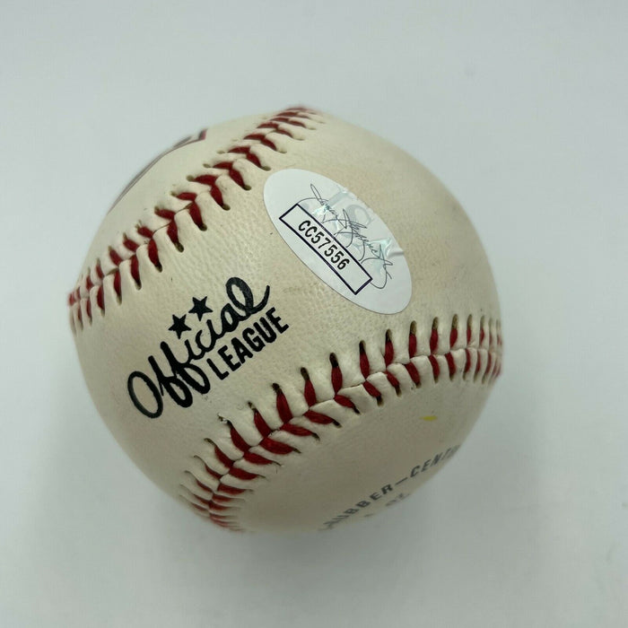 Mean Gene Okerlund Signed Autographed Baseball Wrestling JSA COA