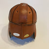 Sammy Baugh "HOF 1963" Twice Signed Vintage Leather Mini Helmet JSA COA