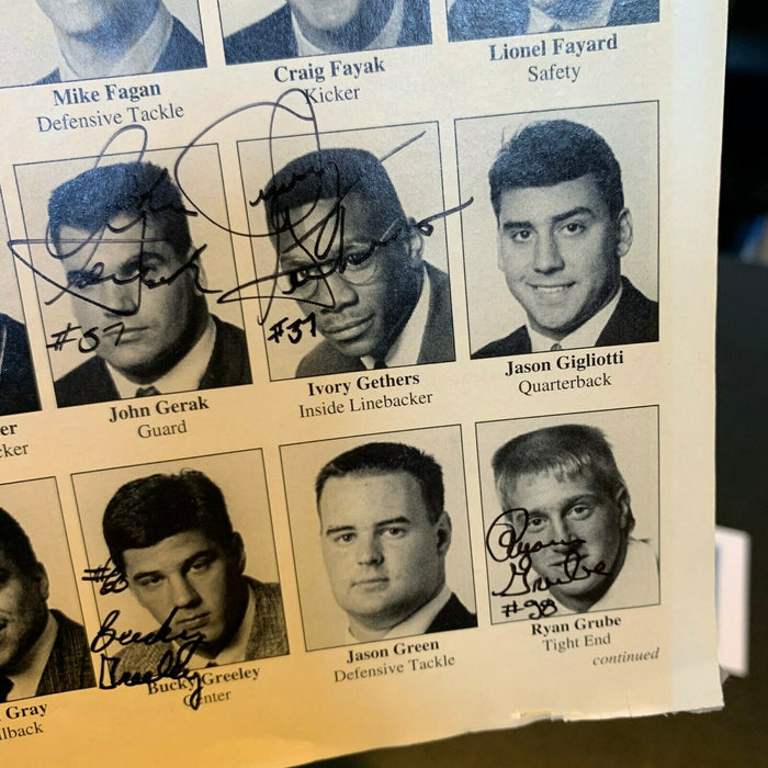 1994 Penn State Nittany Lions National Champions Team Signed Program Page