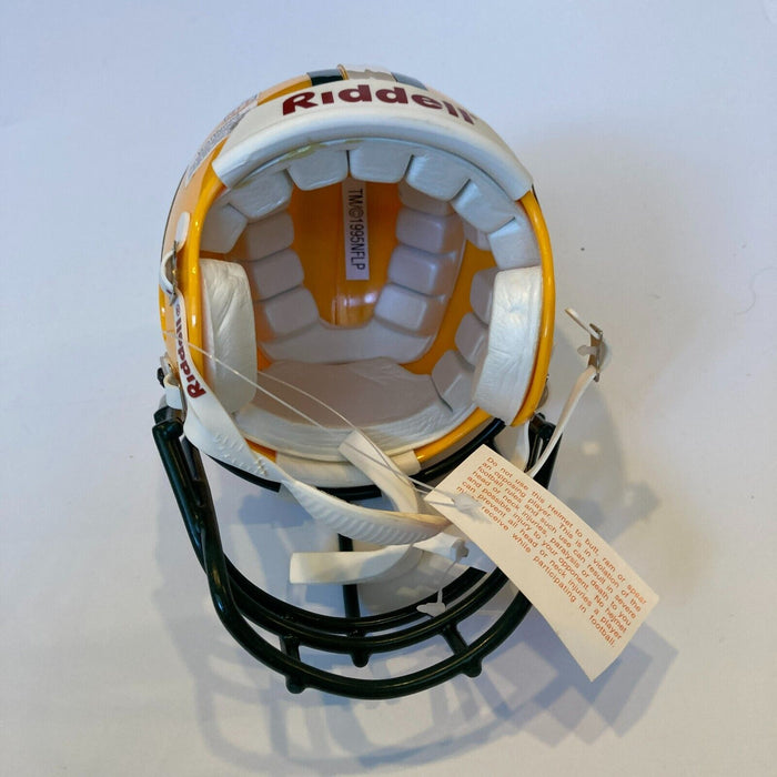 Paul Hornung HOF  1986 Signed Green Bay Packers Mini Helmet JSA COA