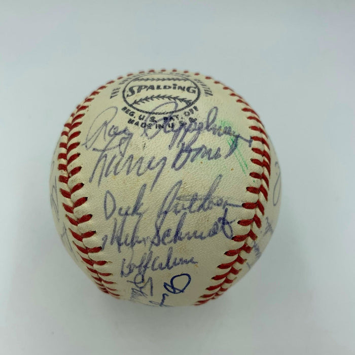 Mike Schmidt Rookie Season 1973 Philadelphia Phillies Team Signed Baseball JSA