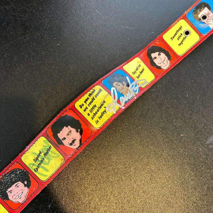 Robert Hegyes Lawrence Hilton-Jacobs Ron Palillo Signed Welcome Kotter Belt JSA