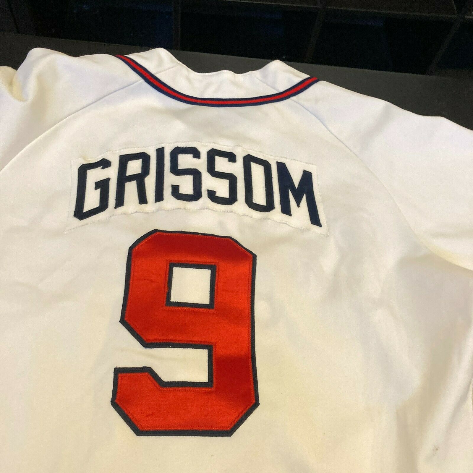 Marquis Grissom Game Used 1995 Atlanta Braves Wilson Jersey — Showpieces  Sports