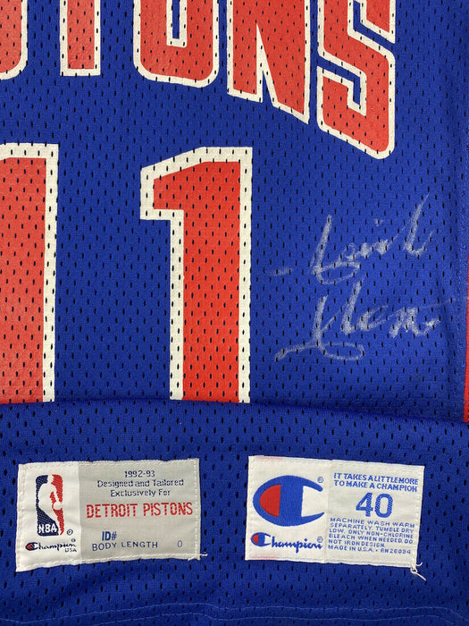 Isaiah Thomas 1992-93 Signed Detroit Pistons Game Issued Jersey PSA DNA & MEARS