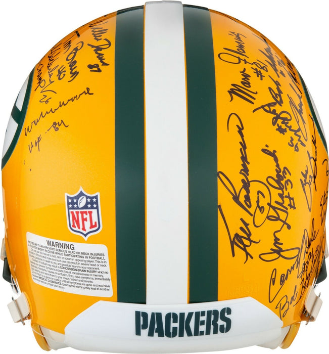 1966 & 1967 Green Bay Packers Super Bowl I & II Champs Team Signed Helmet PSA