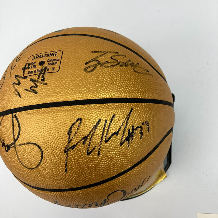 2010-11 Dallas Mavericks NBA Champs Team Signed Basketball JSA COA