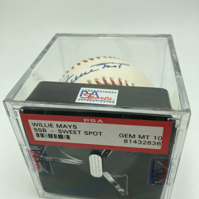 Rare Willie Mays PSA DNA Graded Gem Mint 10 Signed Major League Baseball